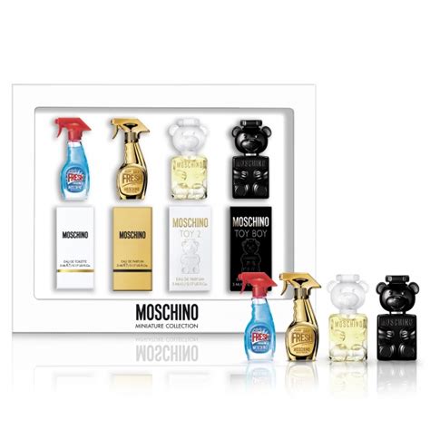 moschino mini perfume set.